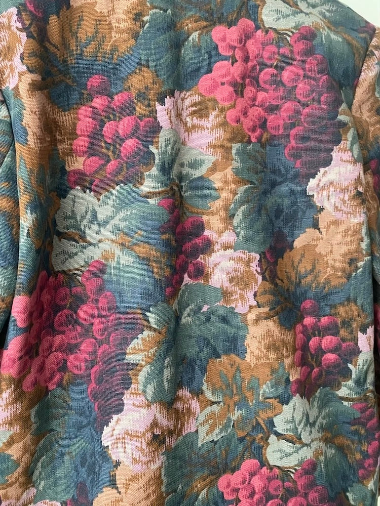 W.L.B.W. vtg autumnal winery tapestry blazer
