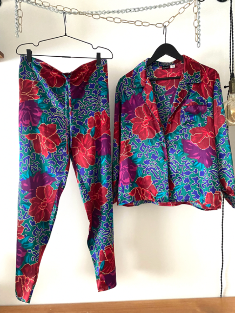 frederick's of hollywood jewel tone pj set