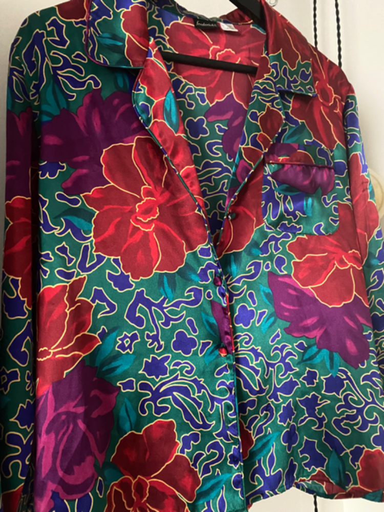 frederick's of hollywood jewel tone pj set