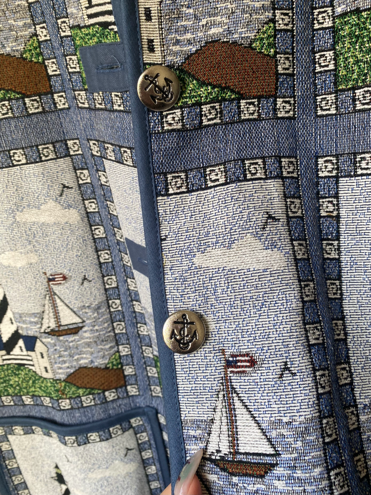 blair lighthouse tapestry coat