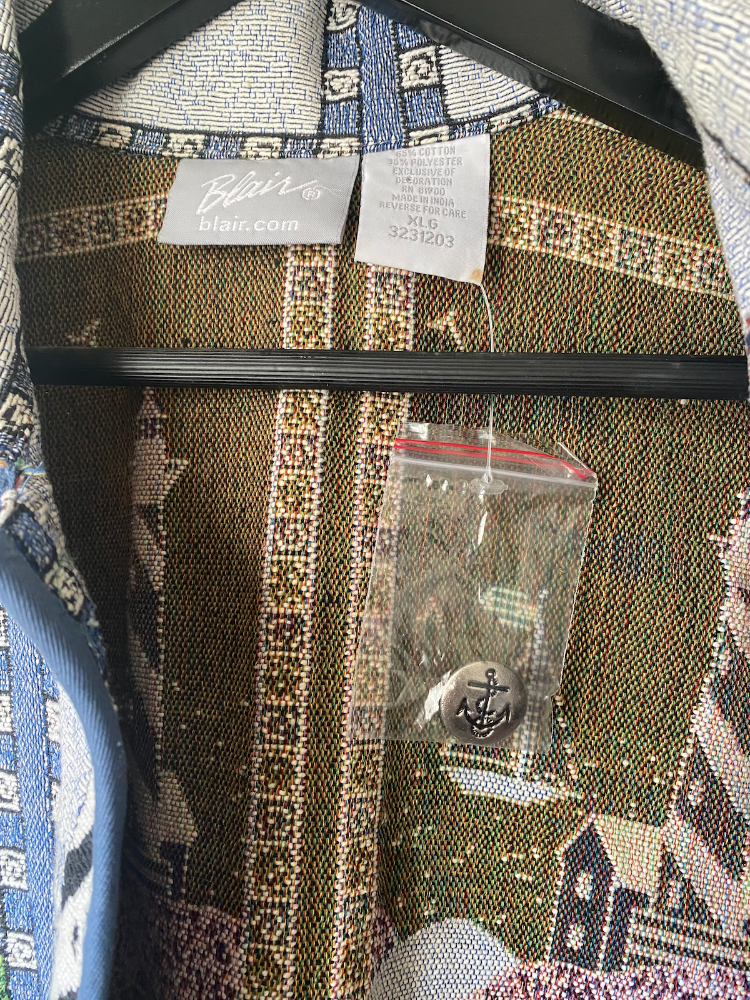 blair lighthouse tapestry coat