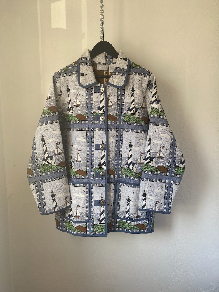 blair lighthouse tapestry coat