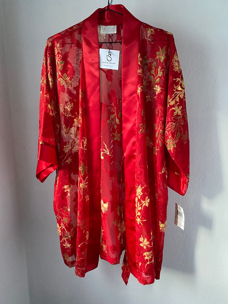 cali dynasty red and gold desire robe NWT