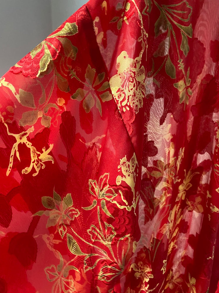 cali dynasty red and gold desire robe NWT