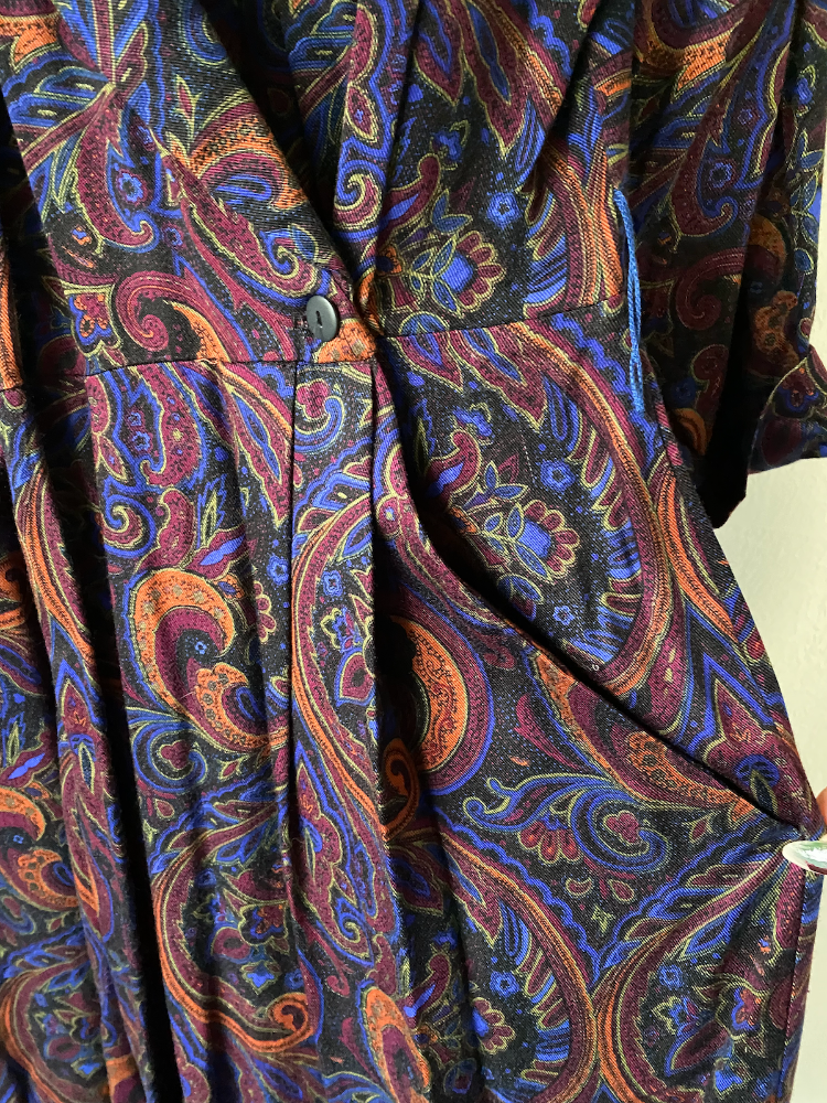 john roberts paisley moonstruck jumpsuit