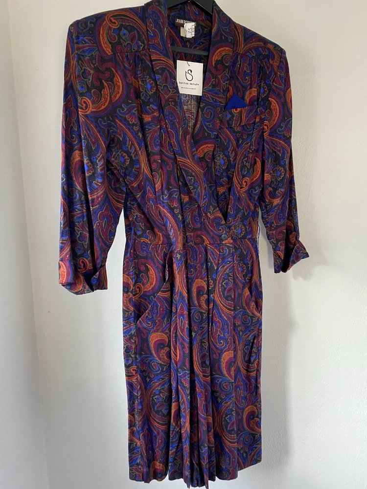 john roberts paisley moonstruck jumpsuit