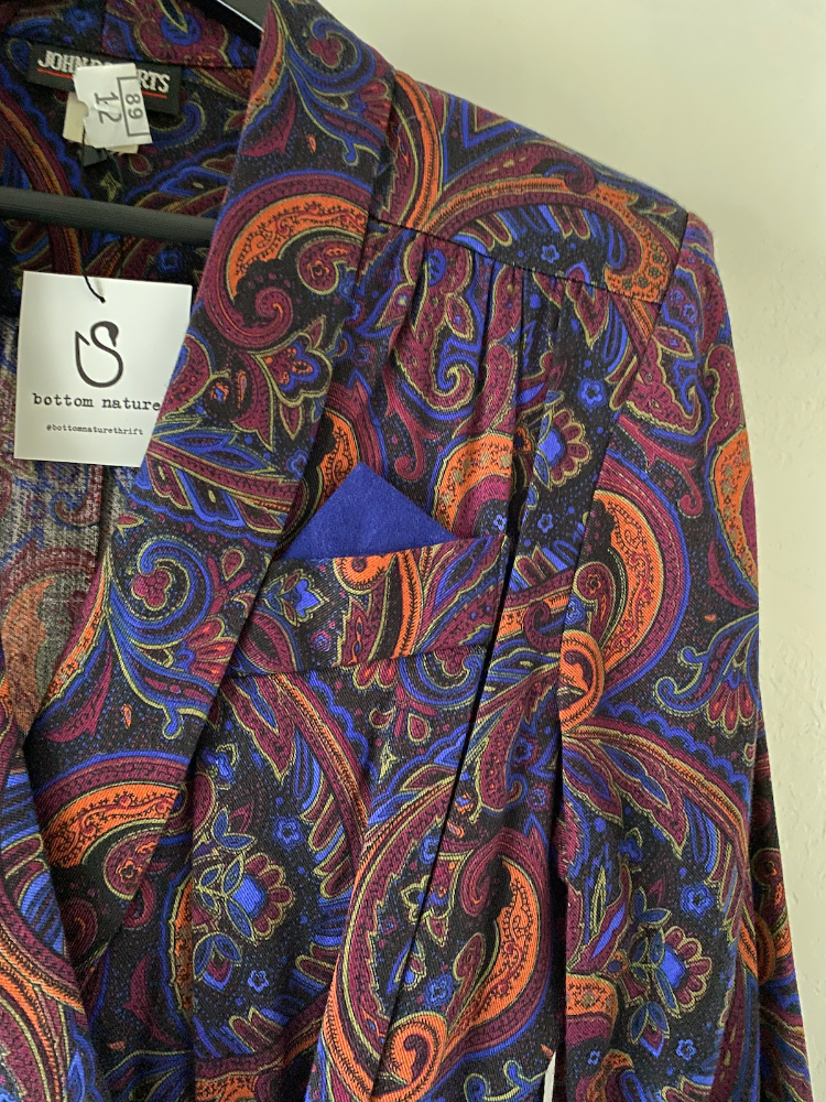 john roberts paisley moonstruck jumpsuit