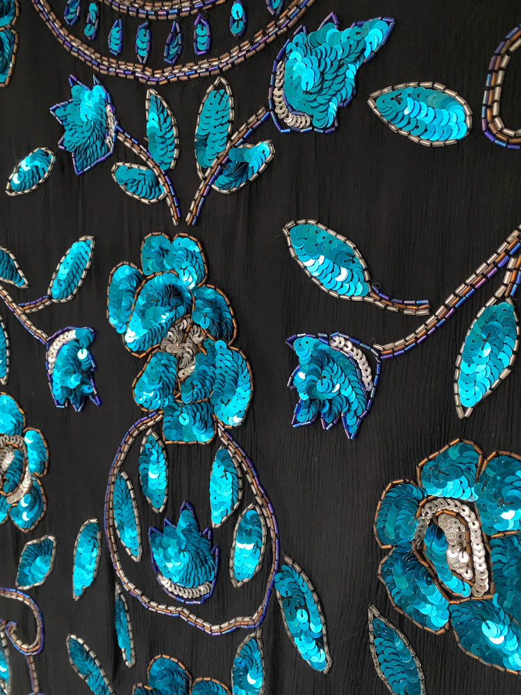 vtg silk sequin extravaganza