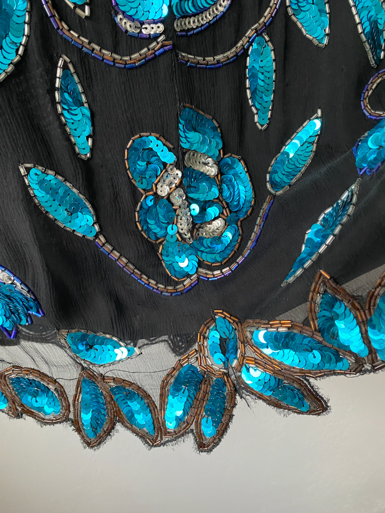 vtg silk sequin extravaganza