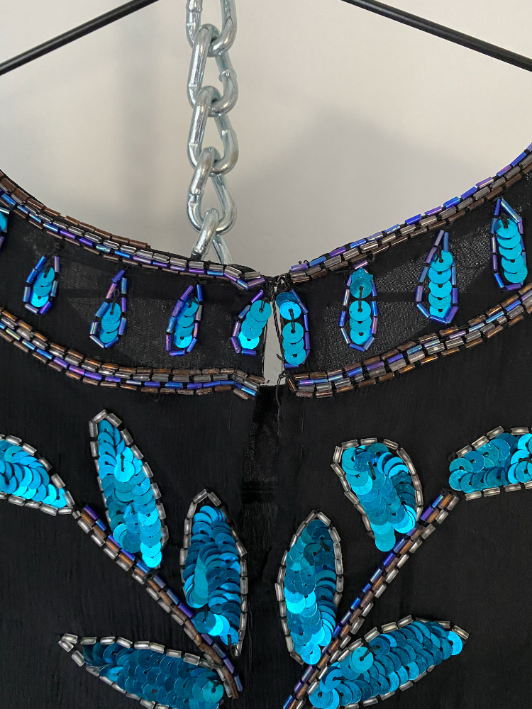 vtg silk sequin extravaganza