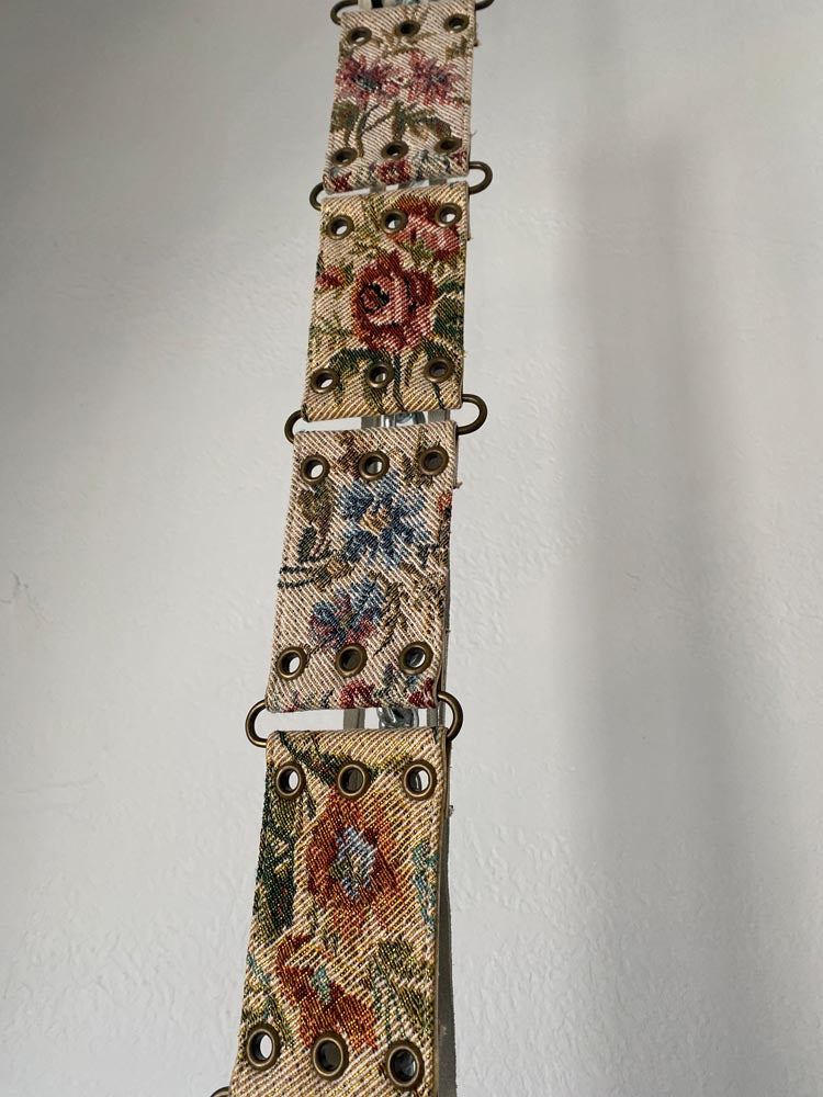 newport news floral tapestry y2k belt