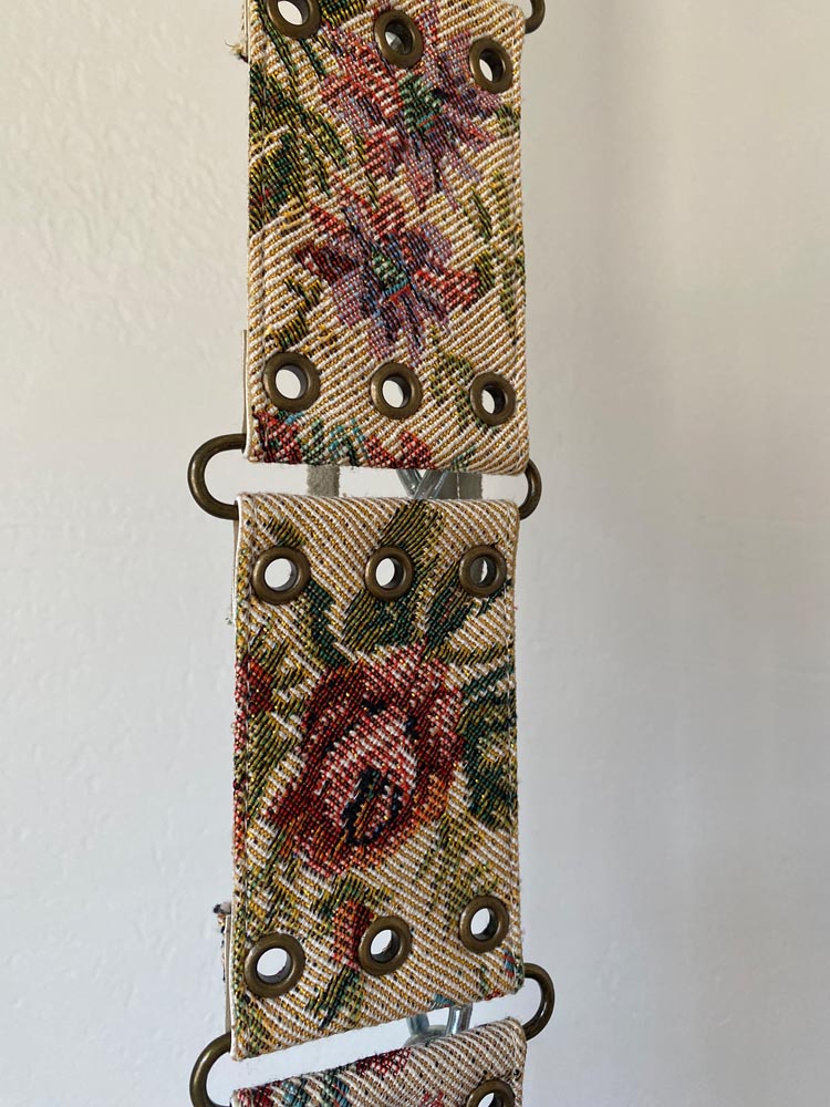newport news floral tapestry y2k belt