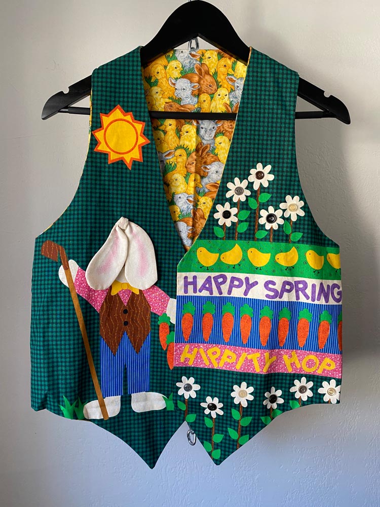 hippity hop reversible easter vest