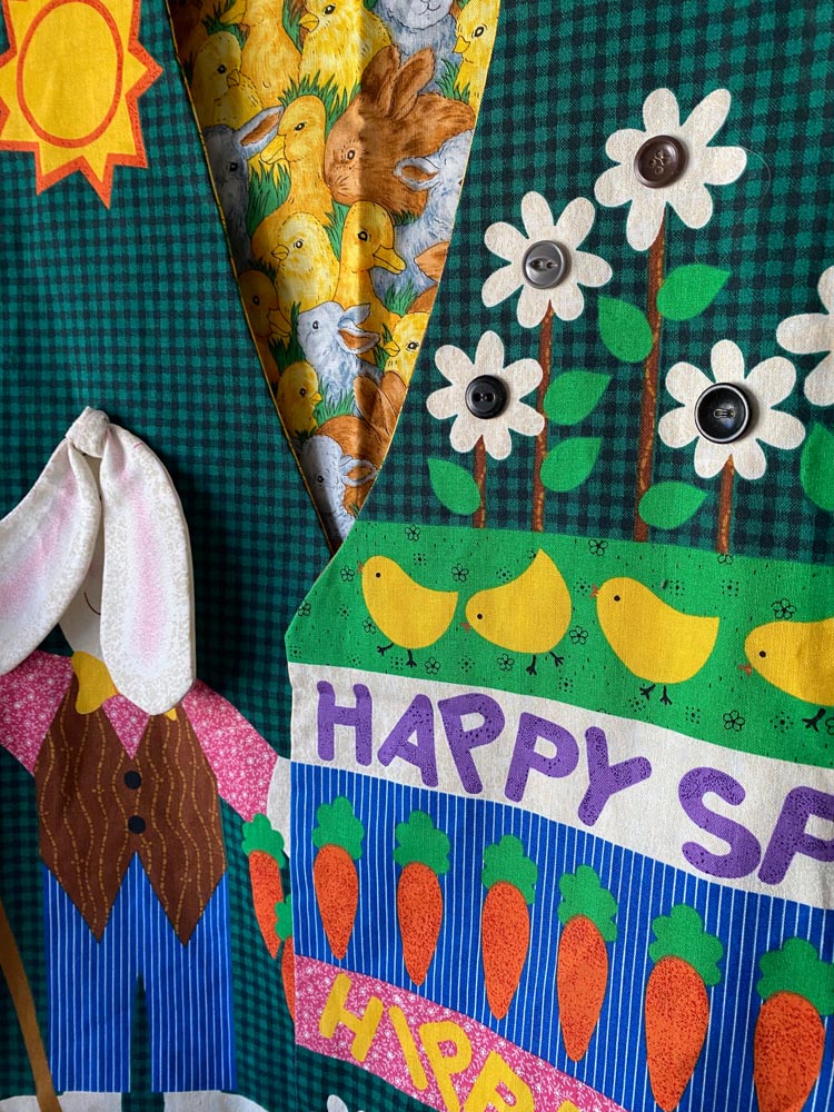 hippity hop reversible easter vest