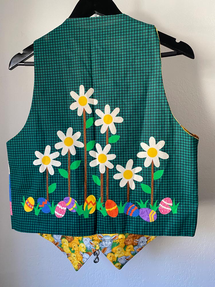 hippity hop reversible easter vest
