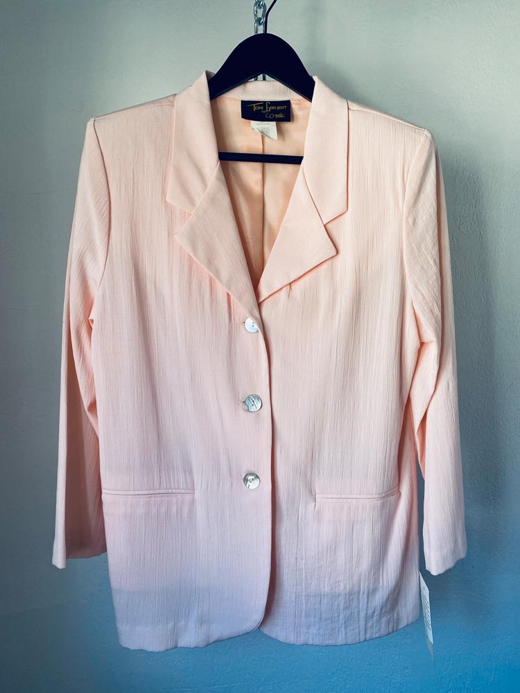 tony garment by cc magic pink skirt suit NWT