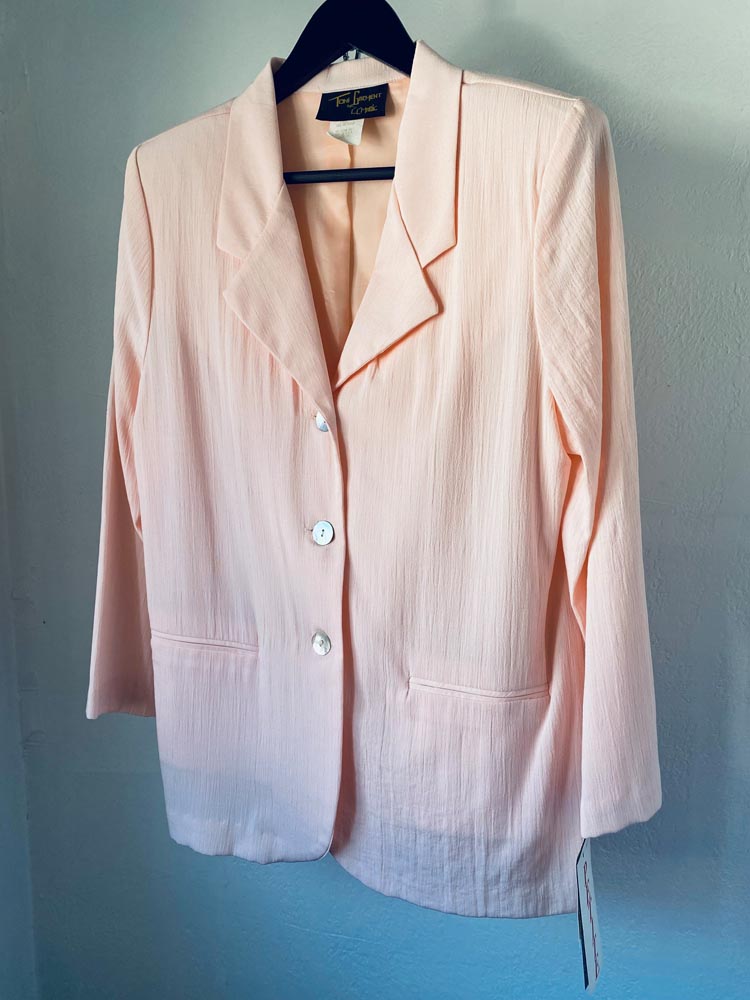 tony garment by cc magic pink skirt suit NWT