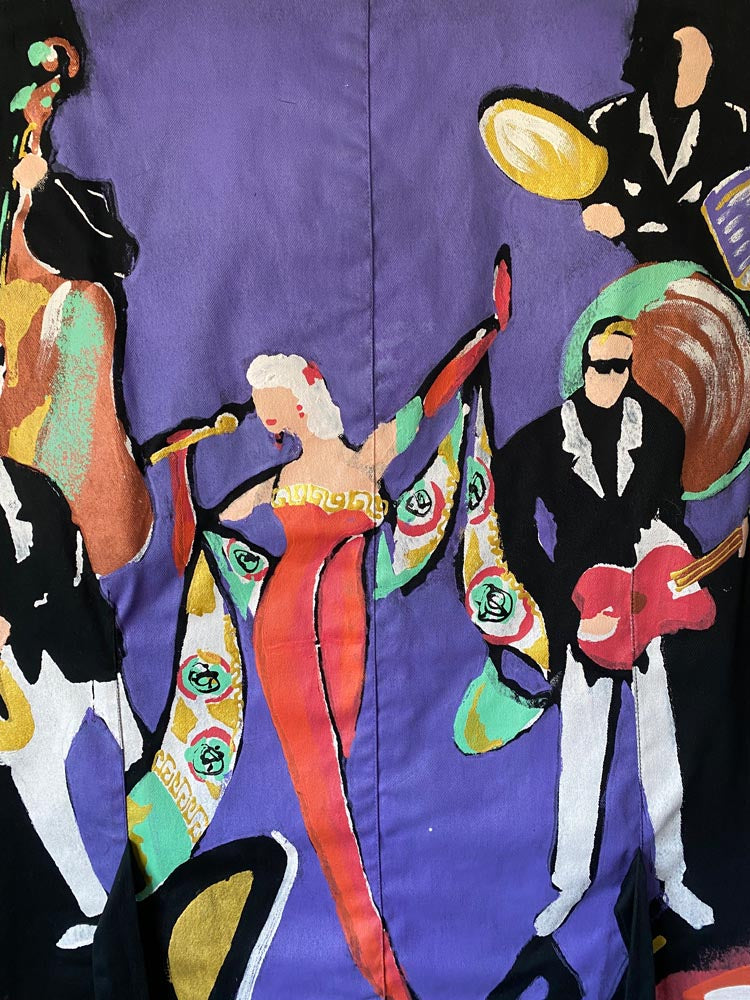 kolorway painted jazz scene vest *rare*