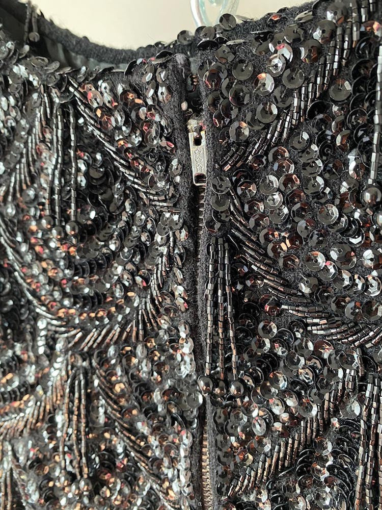 doreen loh hong kong vtg beaded flapper tank