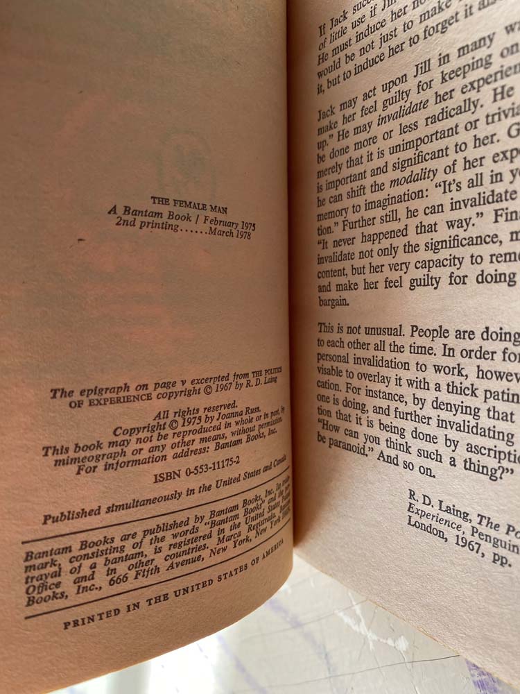 the female man by joanna russ