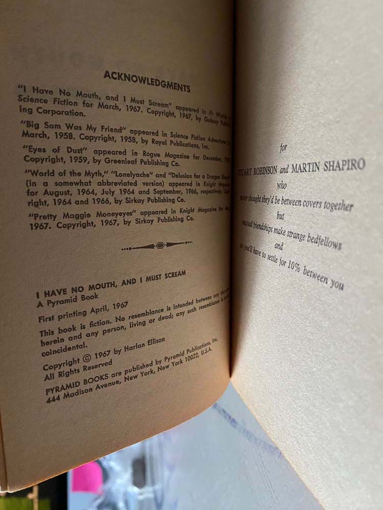 i have no mouth & i must scream by harlan ellison