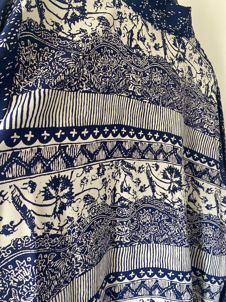 koos of course! reversible 2-piece tapestry jacket and button-up set