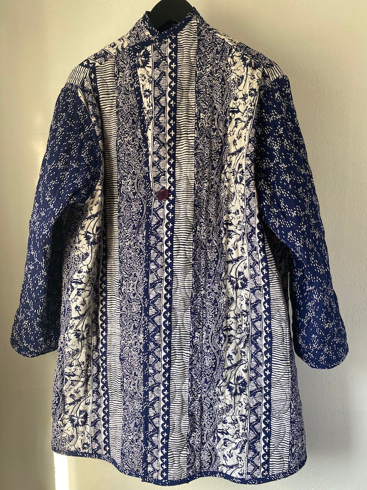 koos of course! reversible 2-piece tapestry jacket and button-up set
