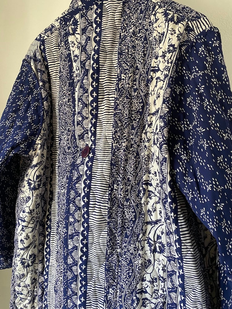 koos of course! reversible 2-piece tapestry jacket and button-up set