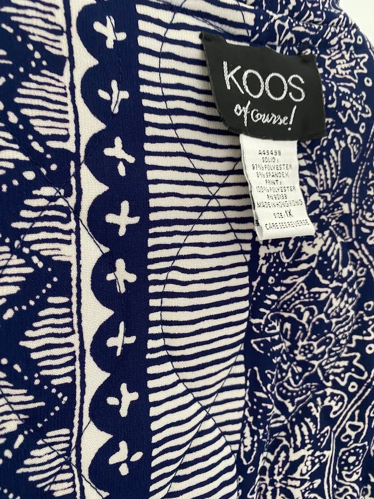 koos of course! reversible 2-piece tapestry jacket and button-up set