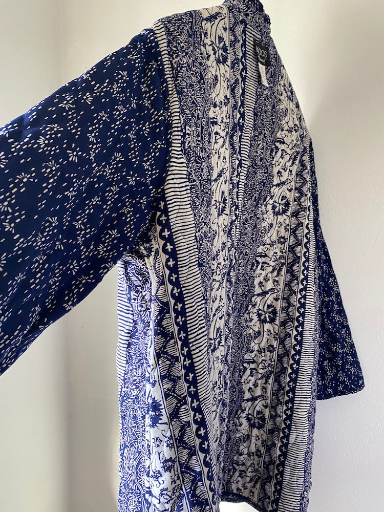 koos of course! reversible 2-piece tapestry jacket and button-up set