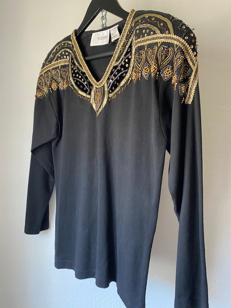 cedars olan mills bedazzled portrait top