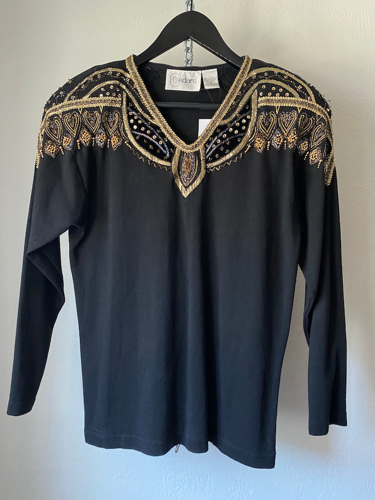 cedars olan mills bedazzled portrait top