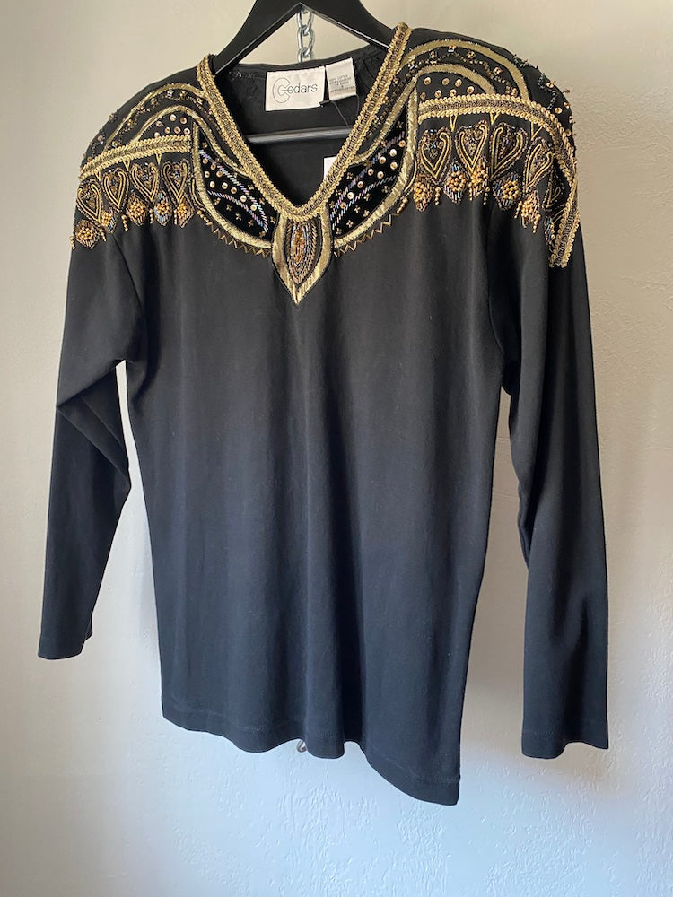 cedars olan mills bedazzled portrait top