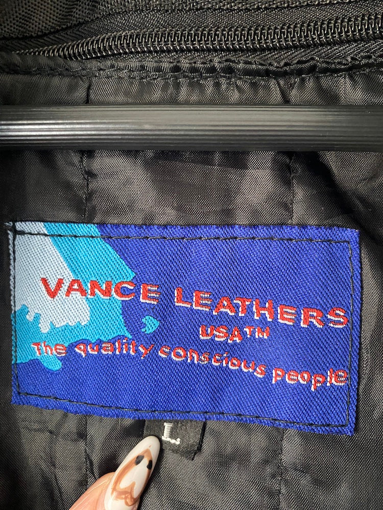 vance leathers usa blackpink moto jacket