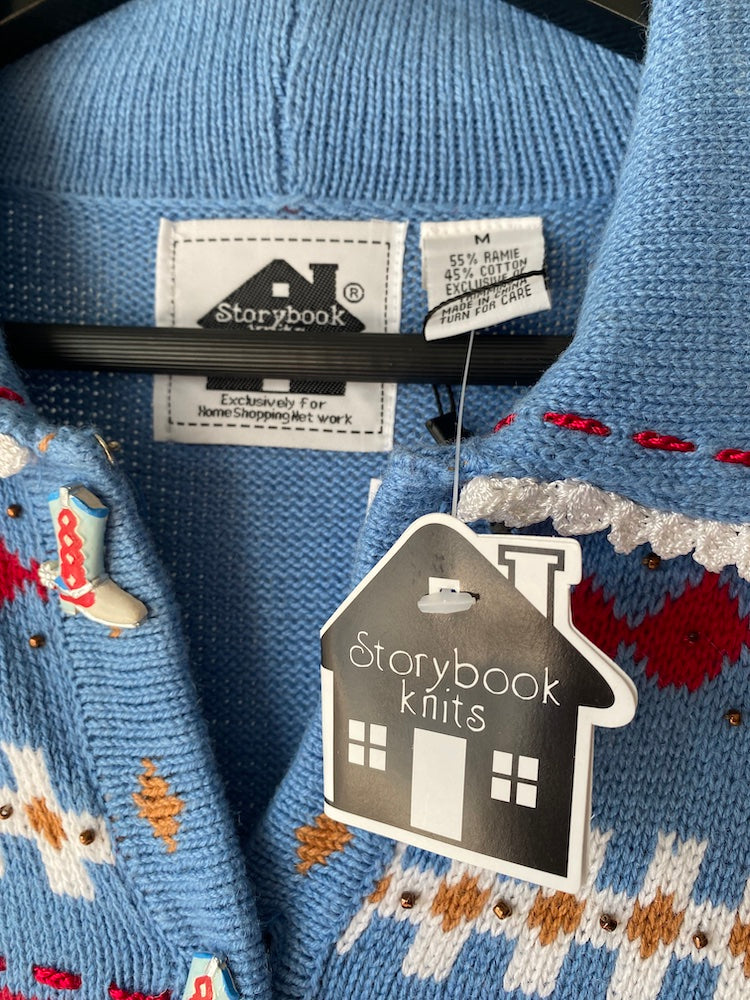 storybook knits romantic west sweater NWT