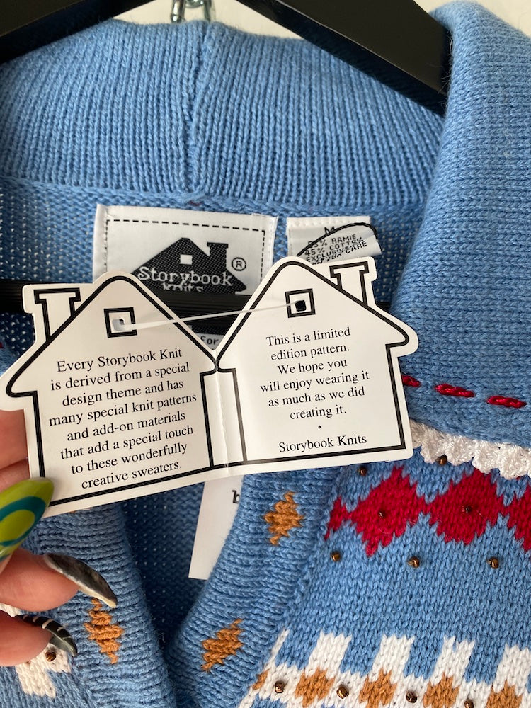 storybook knits romantic west sweater NWT