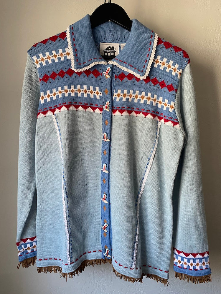 storybook knits romantic west sweater NWT