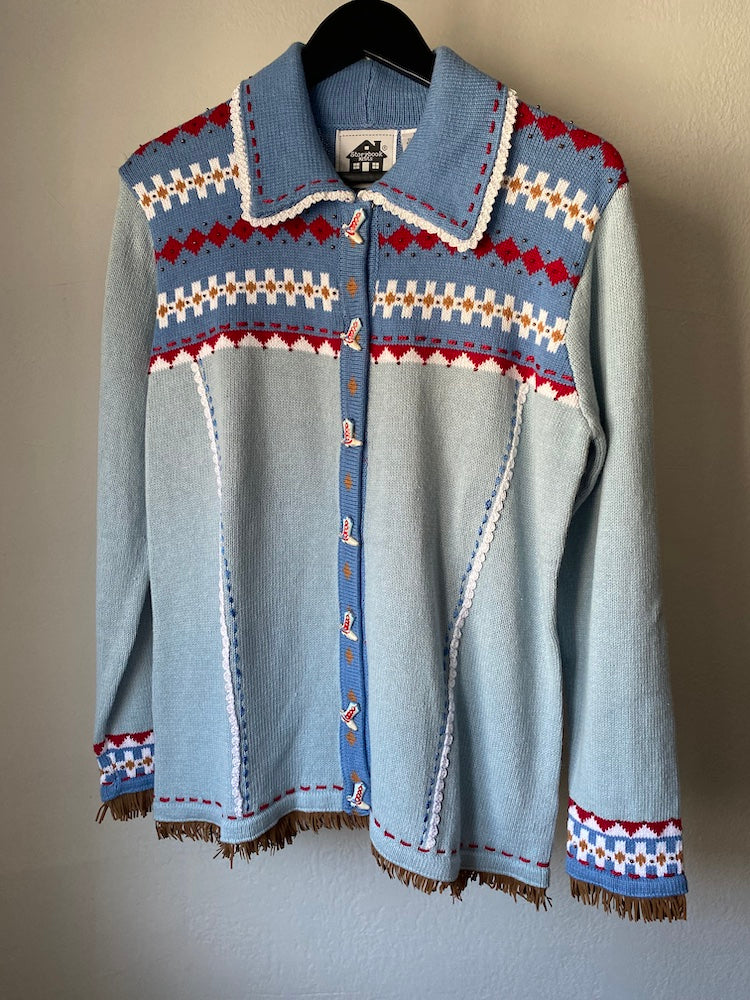 storybook knits romantic west sweater NWT