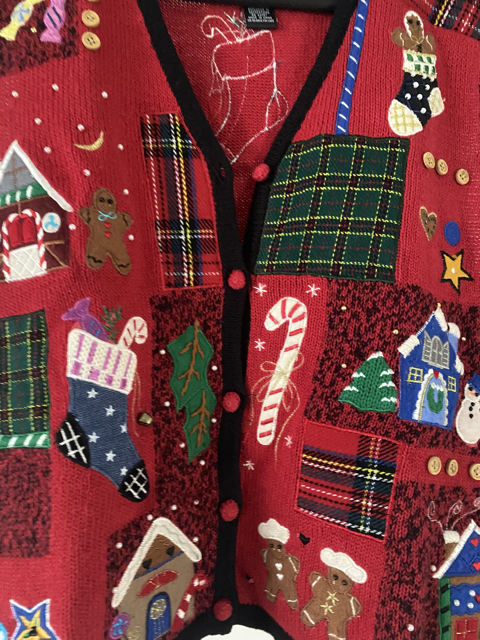 designers originals studio JOY everything christmas vest