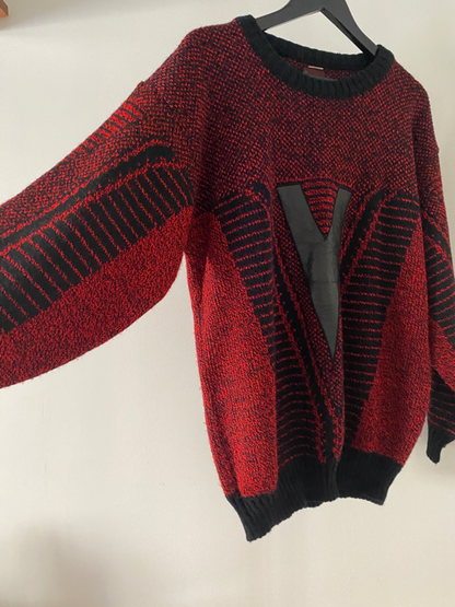 sergio valente 80s V sweater