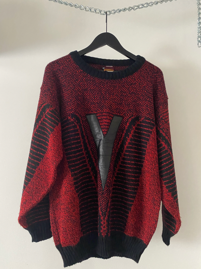 sergio valente 80s V sweater
