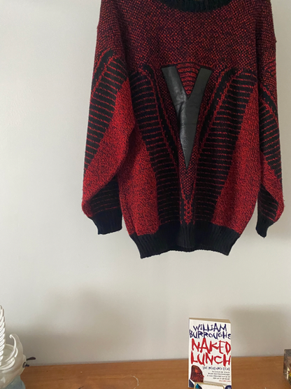 sergio valente 80s V sweater