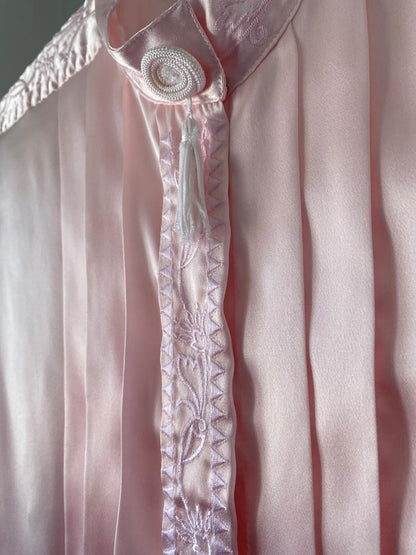 karen scott baby pink 80s tassel top