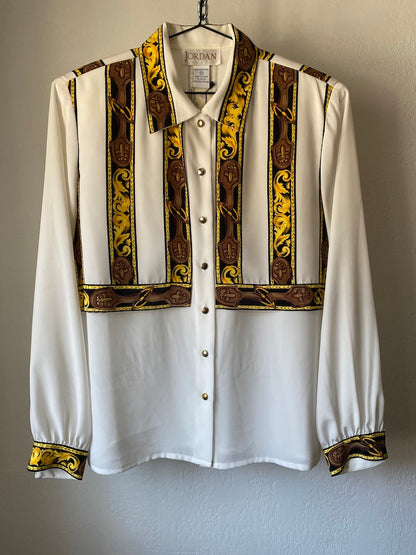 jordan baroque 90s blouse